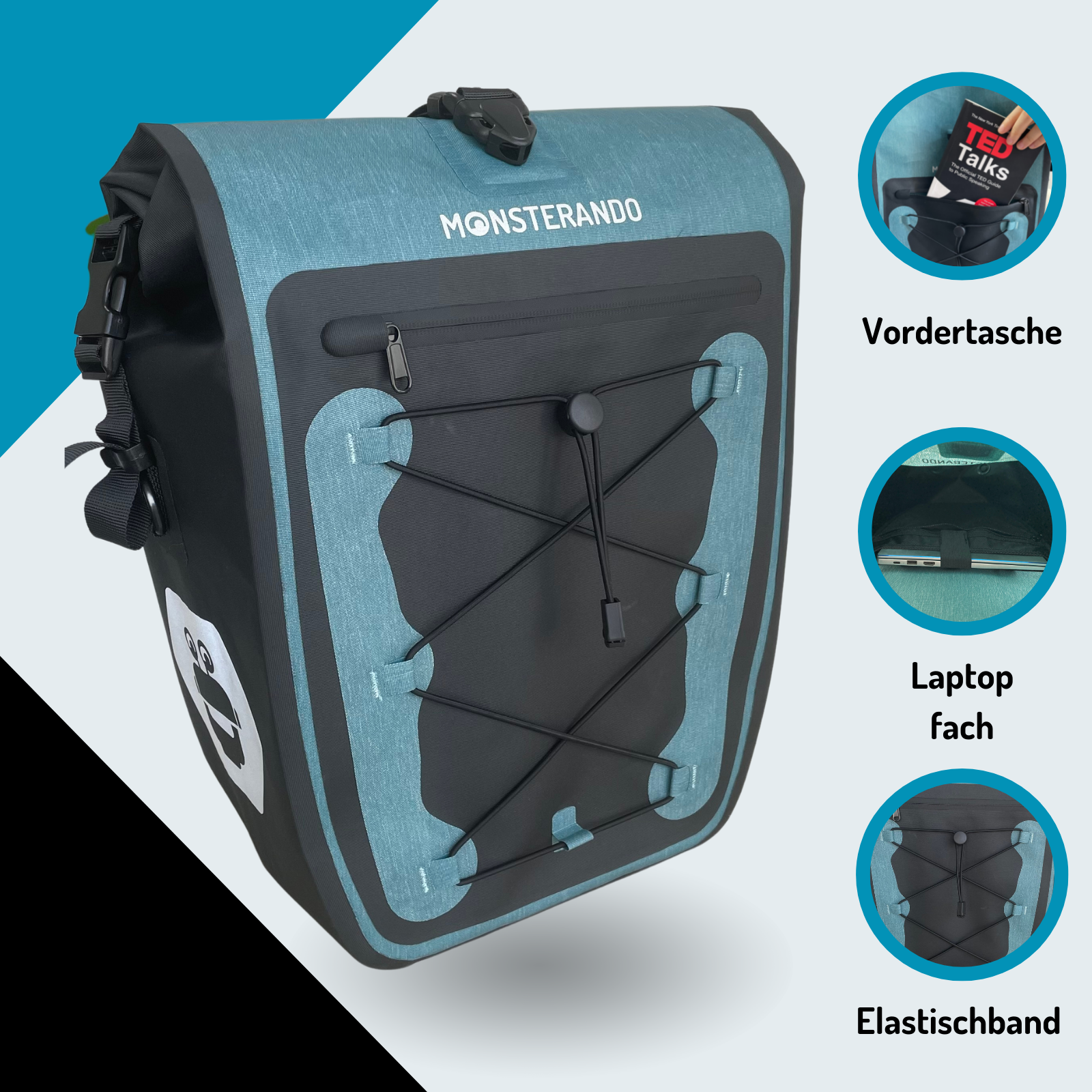 Travel-Monster 2in1 Bike bag ocean blue