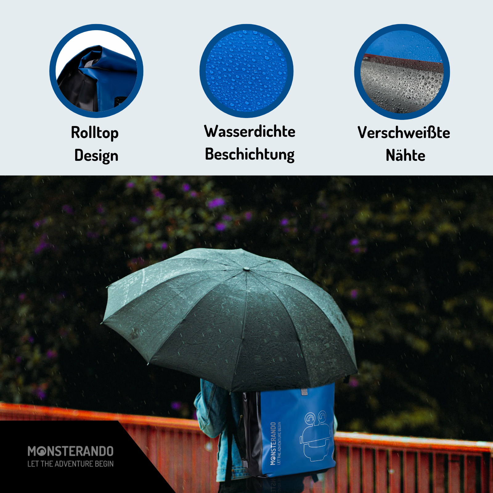 Travel-Monster 3in1 Bike bag, blau