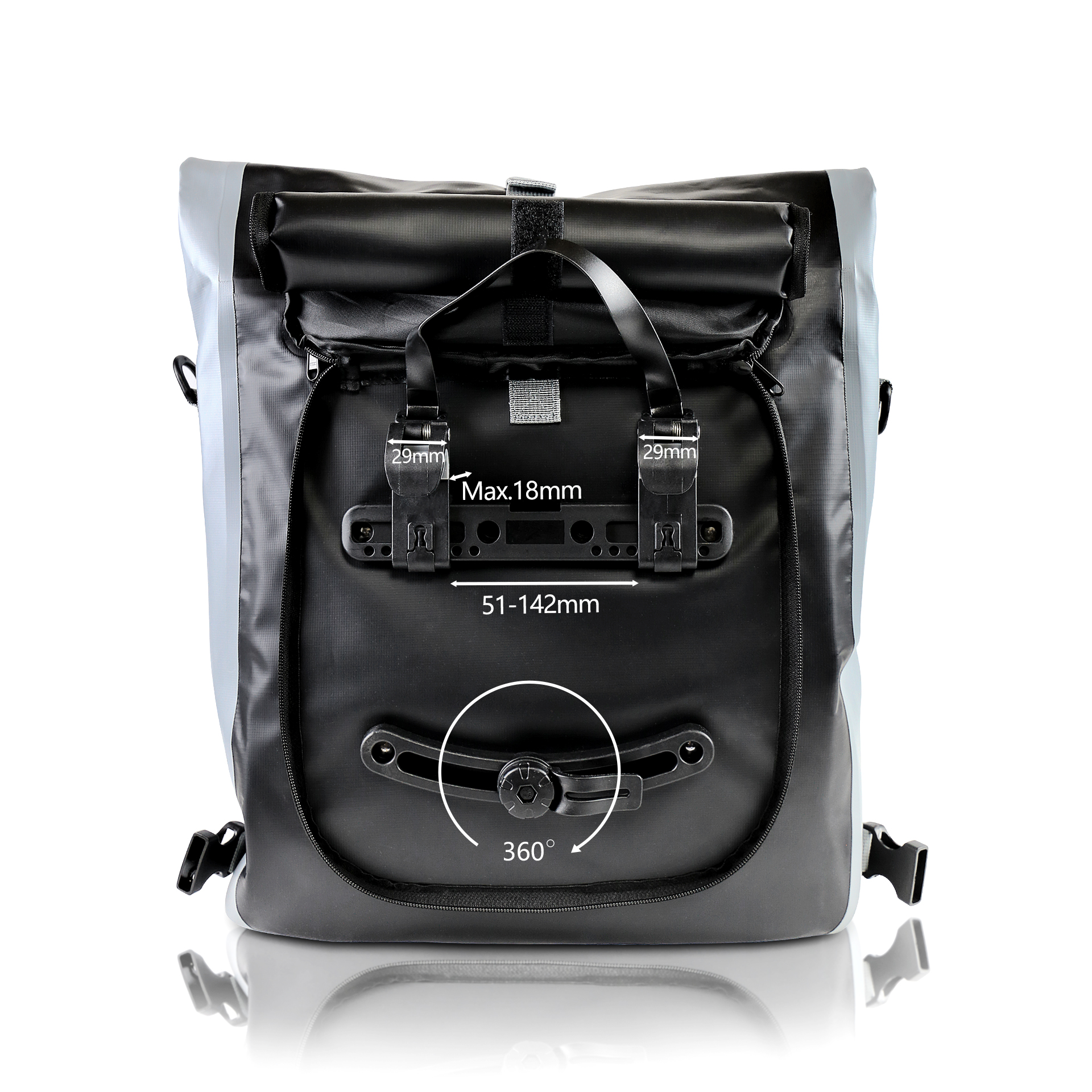 Travel-Monster 3in1 Bike Bag Business, schwarz