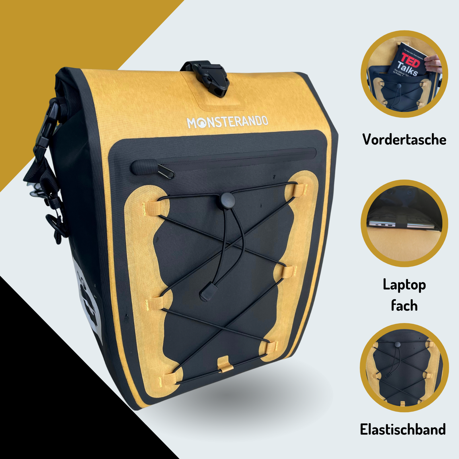 Travel-Monster 2in1 Bike bag oat yellow