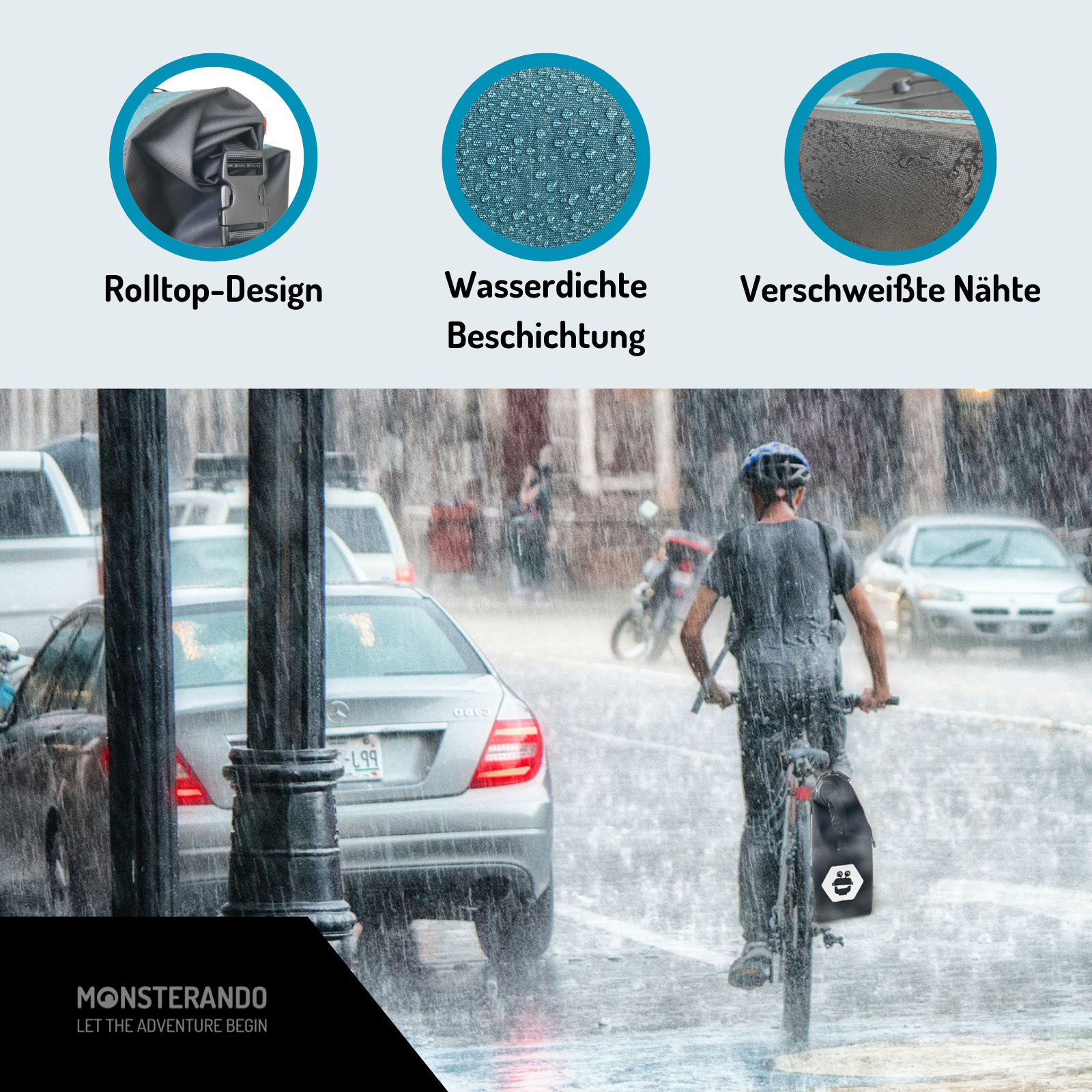 Travel-Monster 2in1 Bike bag ocean blue
