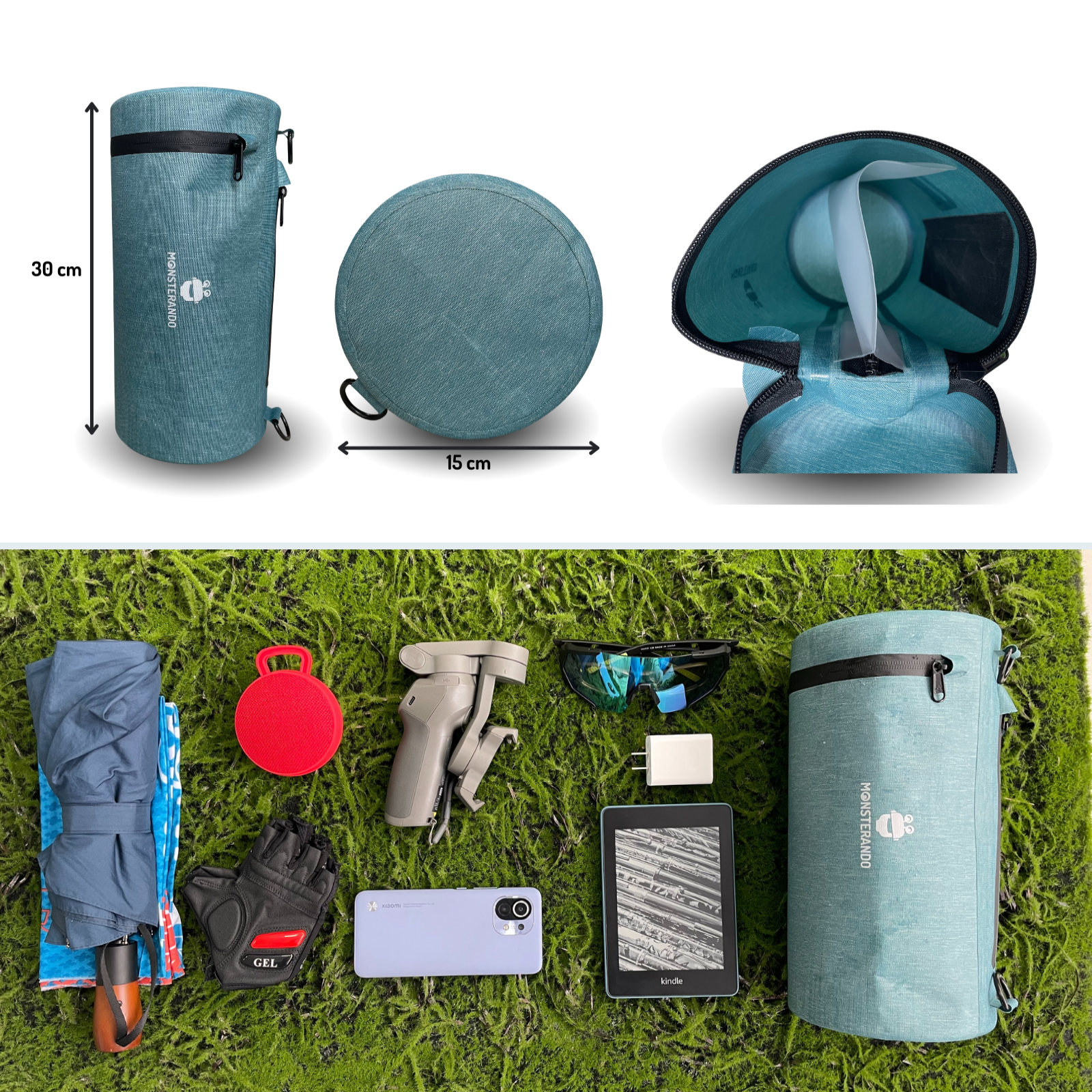 Travel-Monster Handlebar Bag ocean blue