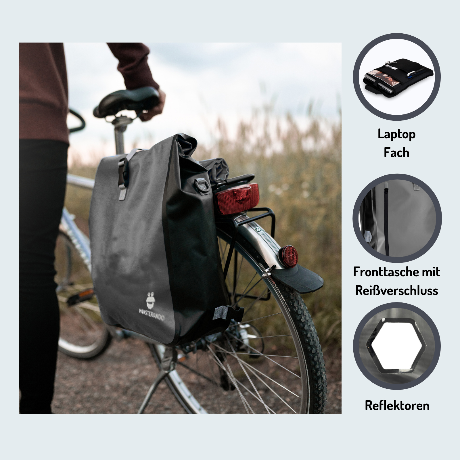 Travel-Monster 3in1 Bike bag Business, grau