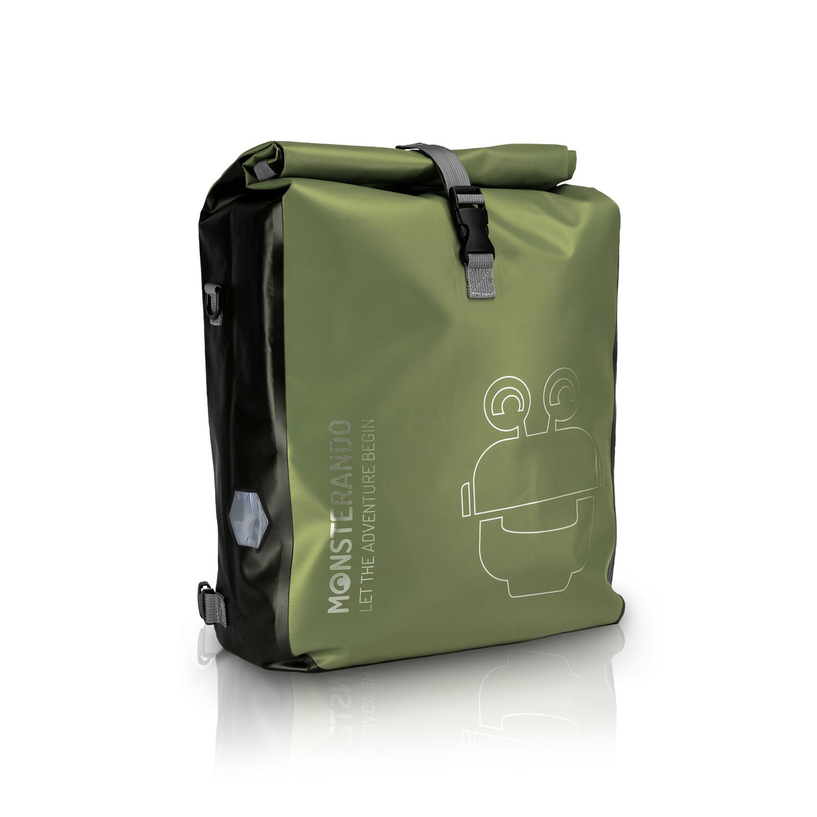 Monsterando 3in1 Fahrradtasche grün