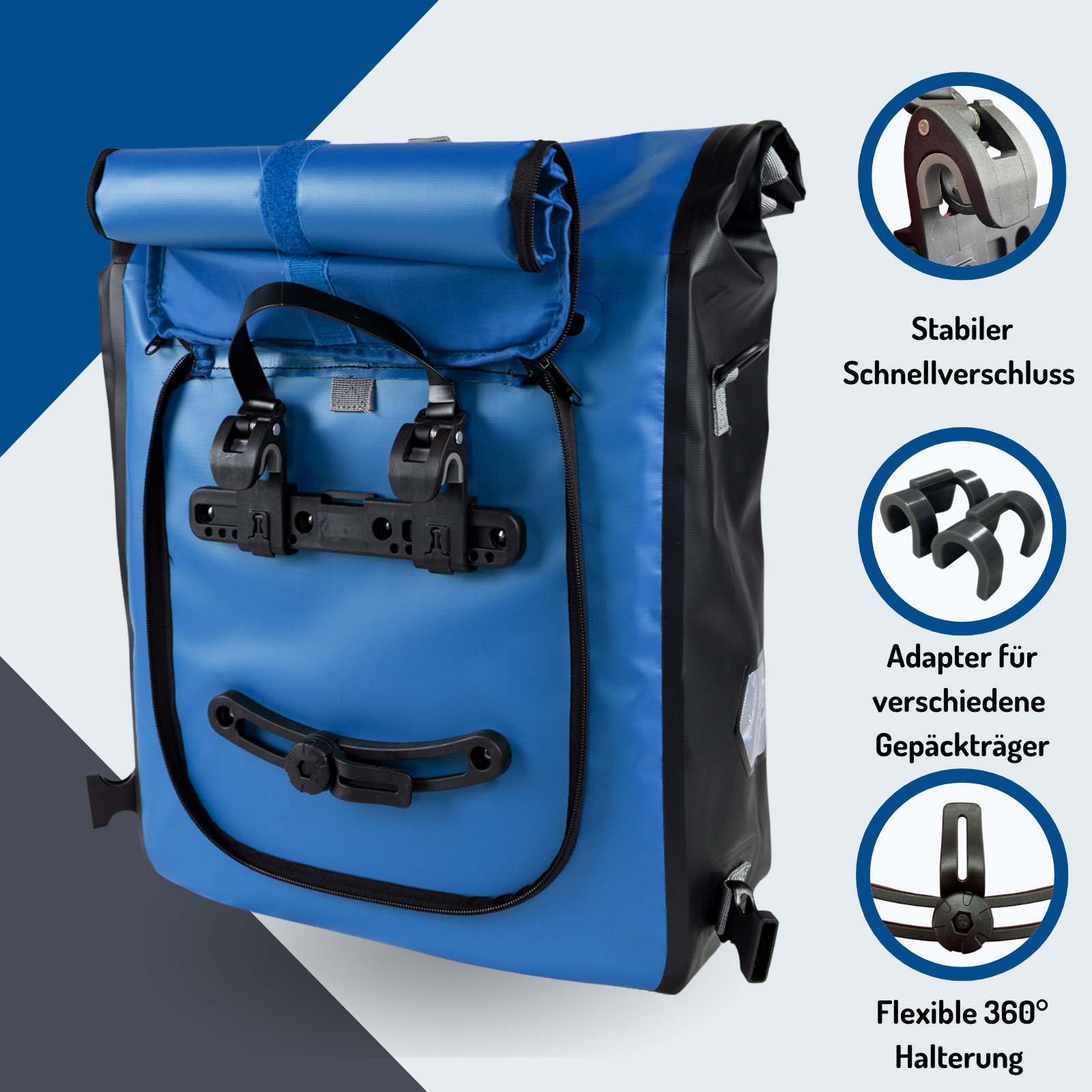 Travel-Monster 3in1 Bike bag, blau