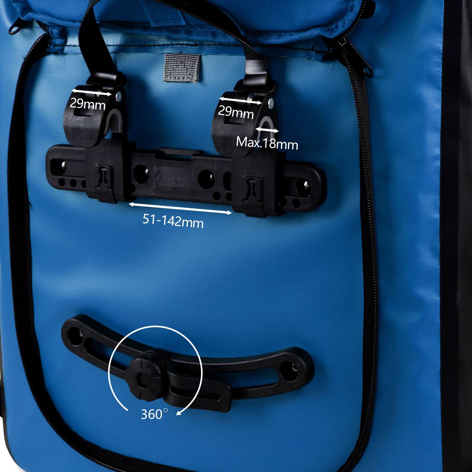 Travel-Monster 3in1 Bike bag, blau