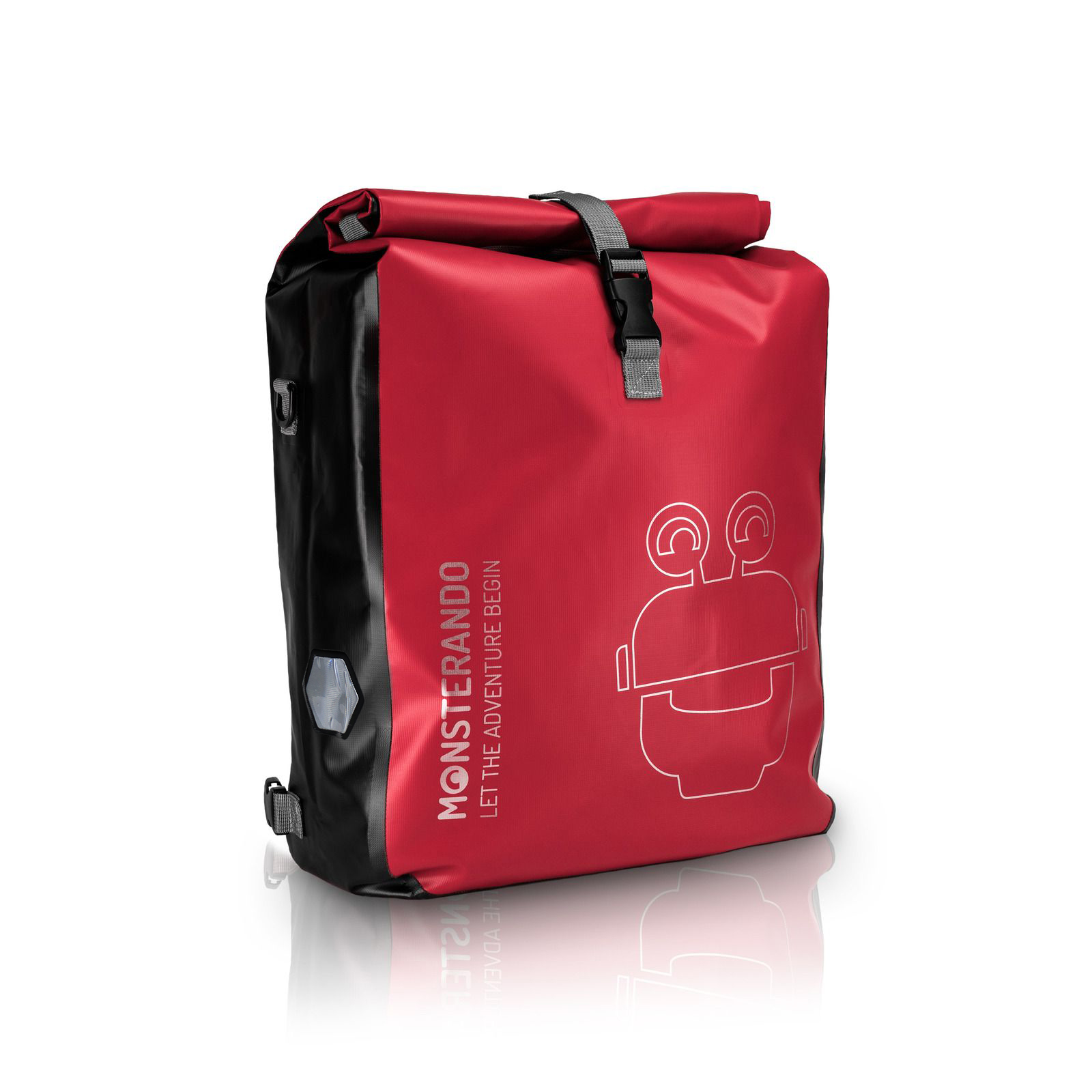 Monsterando 3in1 Fahrradtasche rot