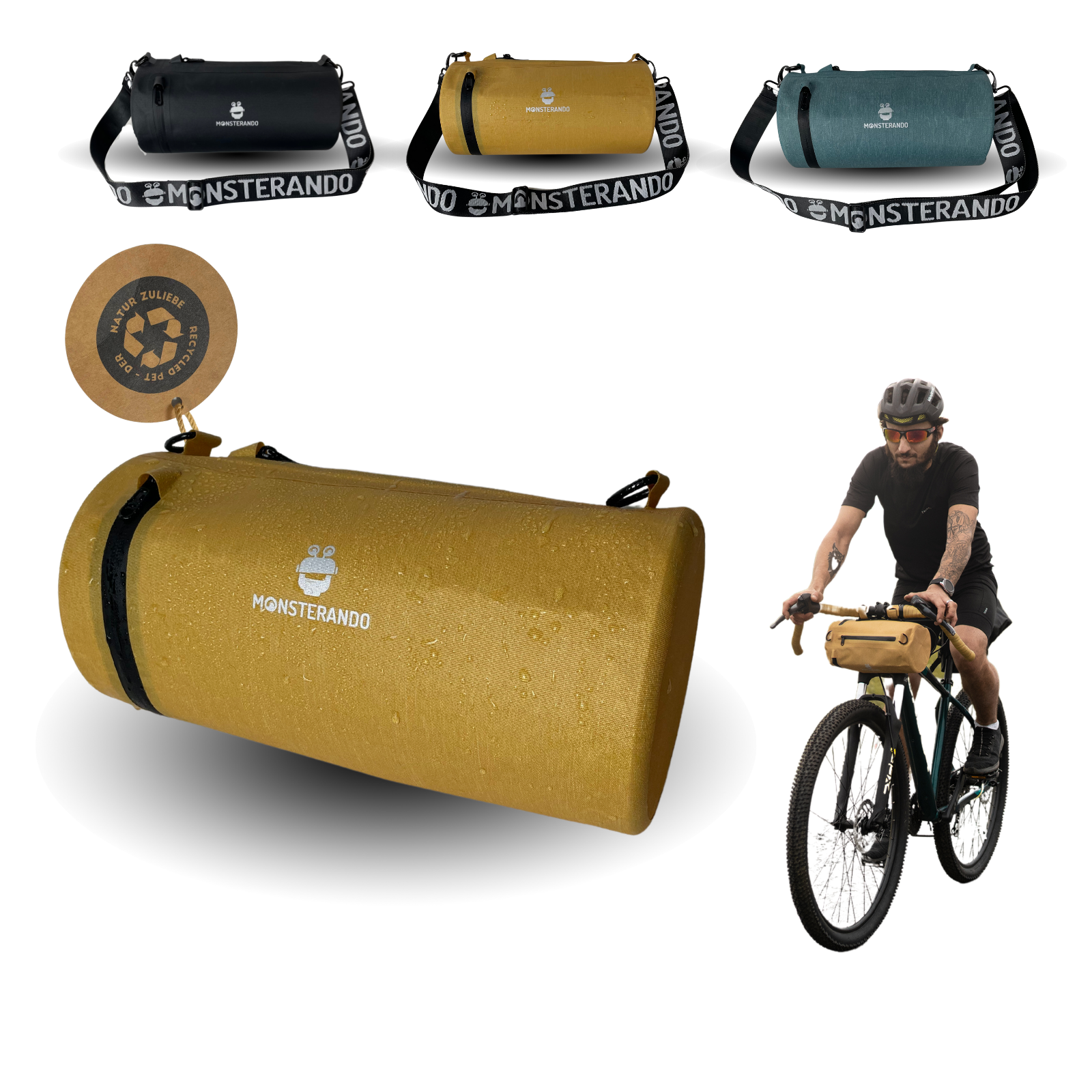 Travel-Monster Handlebar Bag oat yellow